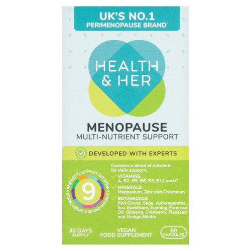 Health & Her Menopause Multi-nutrient Support Supplement Capsules 