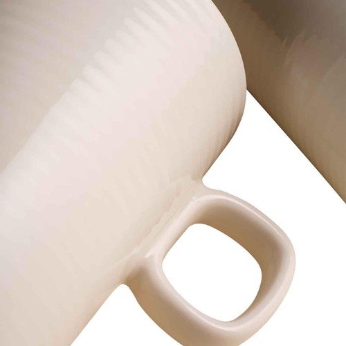 M&S Ribbed Ceramic Latte Mug Set