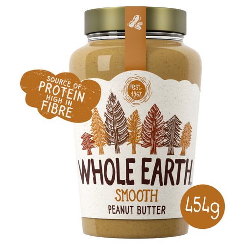 Whole Earth Original Smooth Peanut Butter 454 G