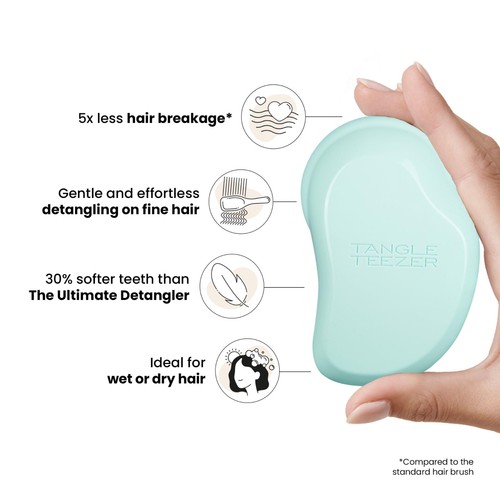 Tangle Teezer Fine and Fragile Detangling Hairbrush, Mint Violet
