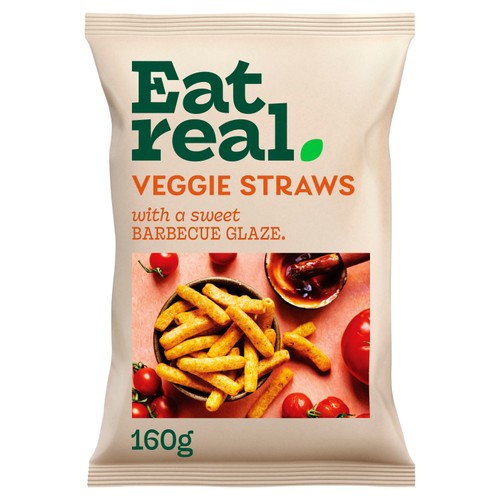 Eat Real Sweet Barbecue Glaze Veggie Straws