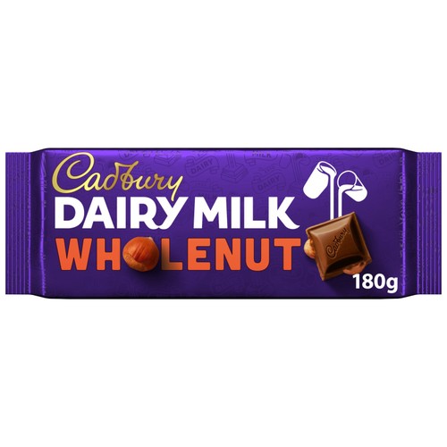 Cadbury Dairy Milk Whole Nut Chocolate Bar