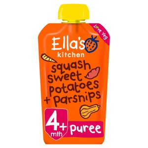 Ella's Kitchen Organic Squash, Sweet Potato + Parsnip Baby Pouch 4+ Months 120g