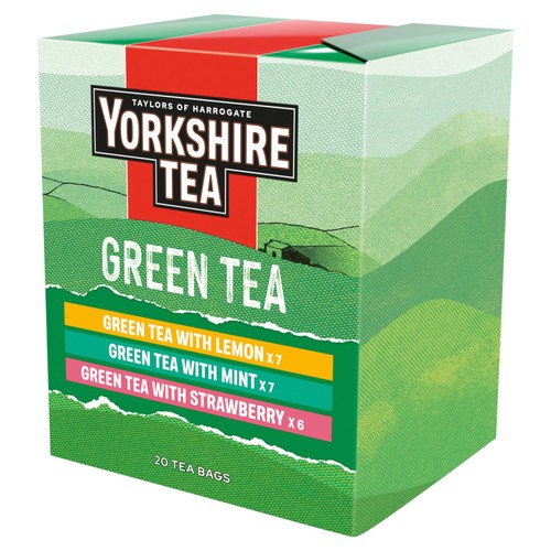 Yorkshire Tea Green Tea Selection Pack Enveloped Tea Bags