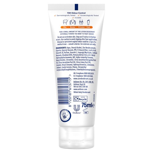 Sure Women Whole Body Fresh Citrus Cream Deodorant