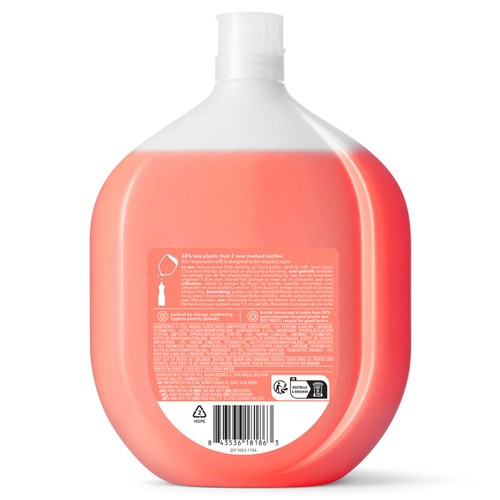 Method Washing Up Liquid Refill Peach & Pink Pepper