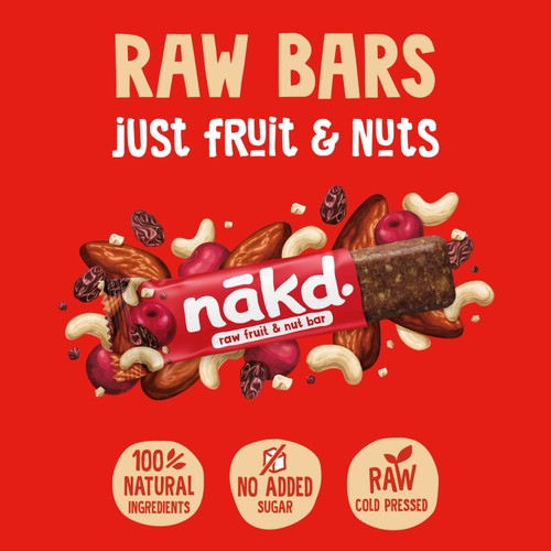 nakd. Bakewell Tart Fruit & Nut Bars Multipack