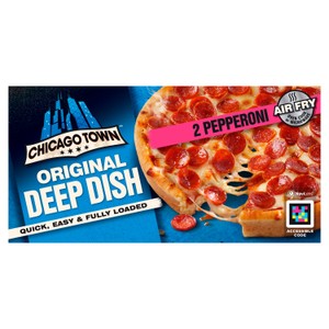 Chicago Town Deep Dish Pepperoni Pizzas 2 X 155G