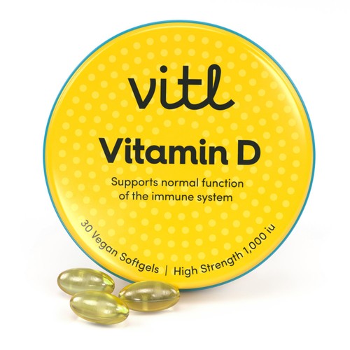 Vitl Vitamin D Vegan Soft Gel Capsules 
