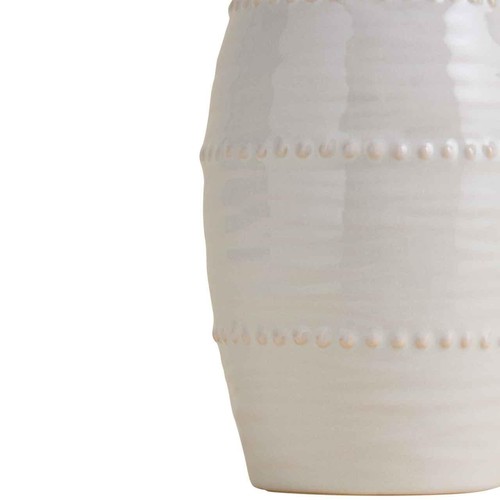 M&S Shaped Bobble Ceramic Jug, Soft White