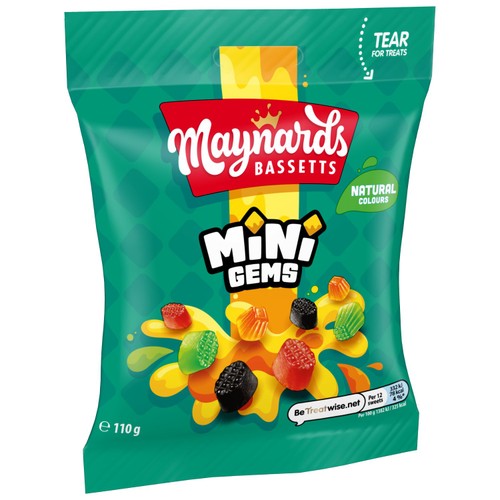 Maynards Bassetts Mini Gems Sweets Bag