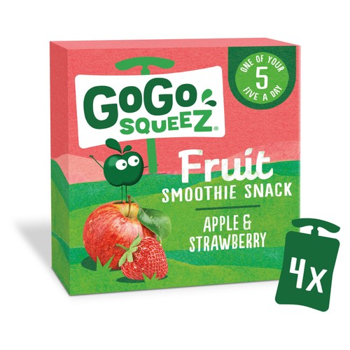 GoGo squeeZ Fruit Smoothie Snack Apple and Strawberry