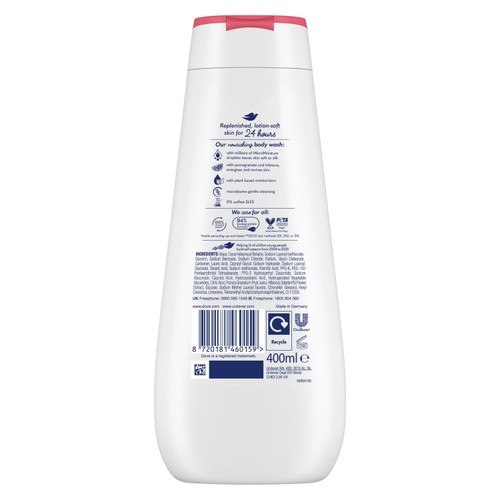 Dove Reviving Advanced Care Body Wash Shower Gel Pomegranate & Hibiscus