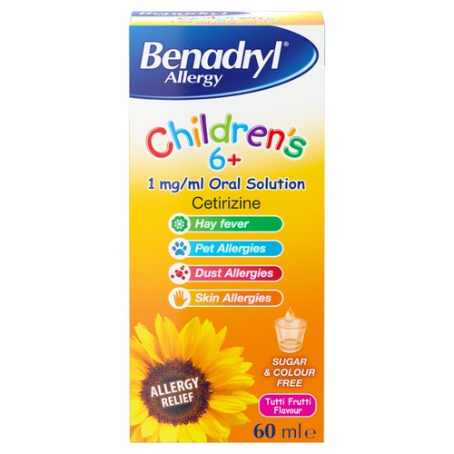 Benadryl Allergy Oral Solution for Children, 6+yrs