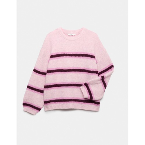 M&S Slouchy Knit Jumper, 7-8 Years, Pink