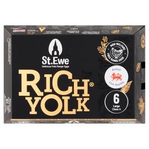 St. Ewe Rich Yolk Large Free-Range Eggs 6 Pack