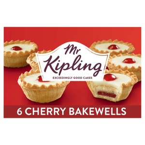 Mr Kipling Cherry Bakewell Cake Tarts 6 Pack