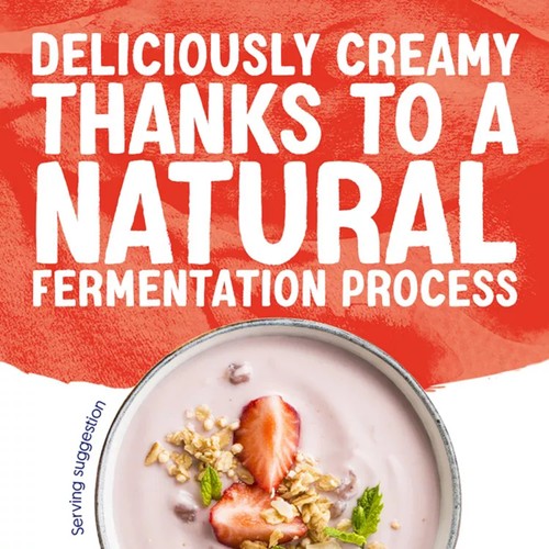Alpro Greek Style Strawberry Raspberry Dairy Free Yoghurt Alternative