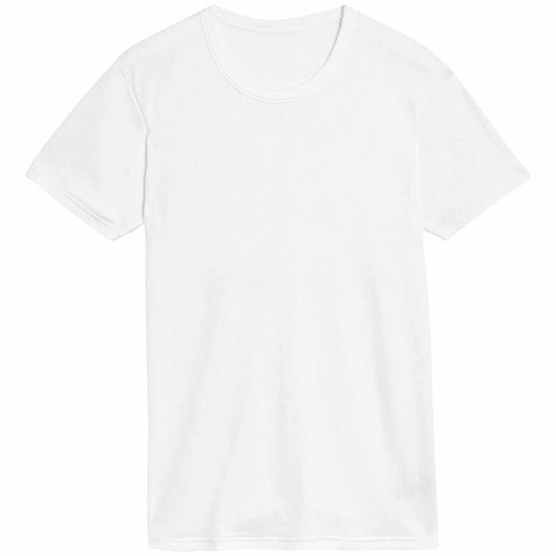 M&S Mens Heatgen Medium Thermal Short Sleeve Top, XXL White