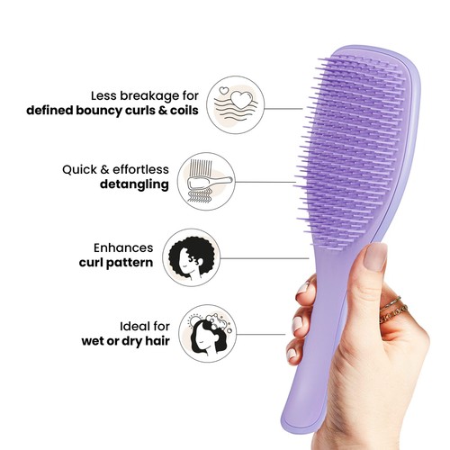Tangle Teezer Ultimate Detangler Naturally Curly Purple Passion