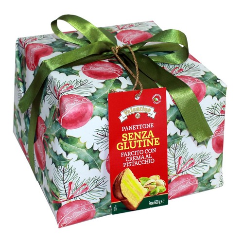 Valentino Pistachio Gluten Free Panettone Hand-wrapped