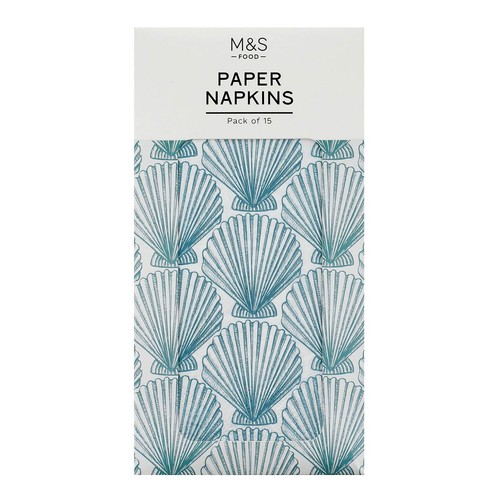 M&S Shell Guest Napkins