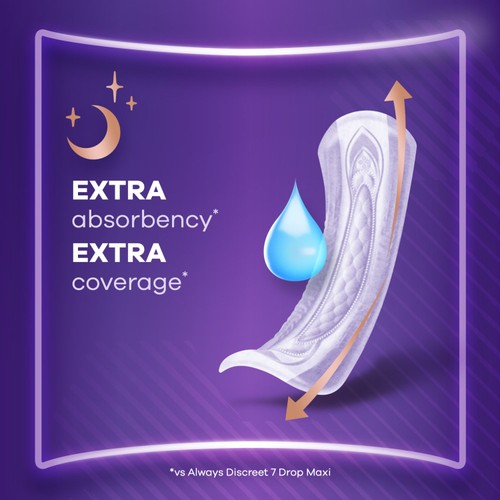 Always Discreet Incontinence Pads Ultimate Night