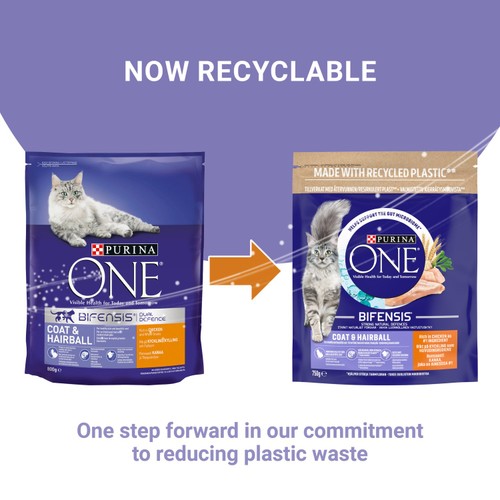 Purina One Coat & Hairball Chicken Dry Cat Food 