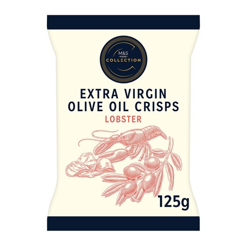 M&S Collection Extra Virgin Olive Oil Crisps with Lobster
