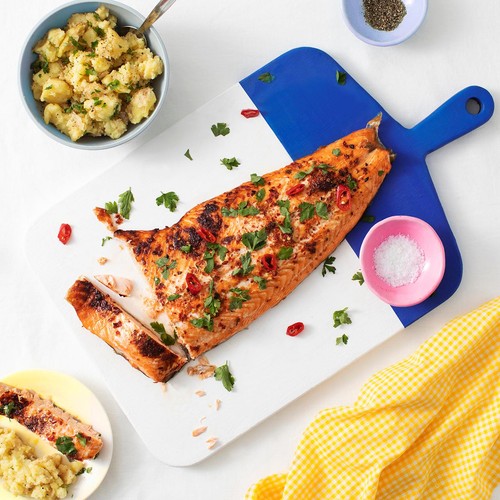  M&S Scottish Salmon Side with a Soy & Ginger Glaze Boneless