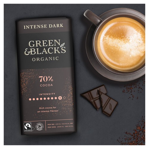 Green & Black's 70% Organic Dark Chocolate Bar