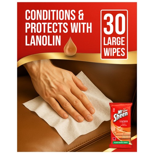 Mr Sheen Leather Polish Wipes