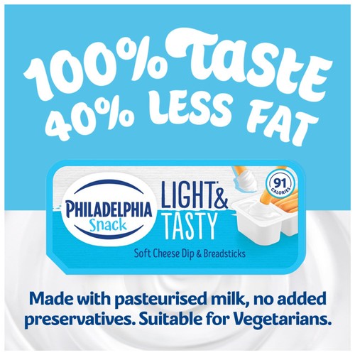 Philadelphia Light Low Fat Soft Cream Cheese Snacks