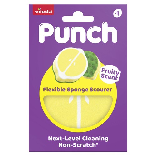 Vileda Punch Flexible Lemon Scourer