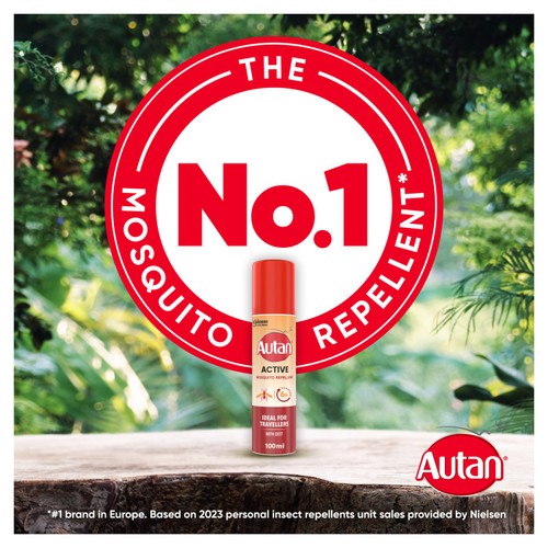 Autan Active 15% Deet Aerosol Spray Repellent