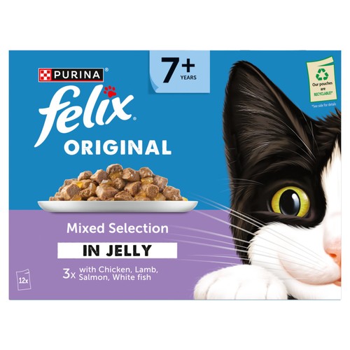 Felix Original Senior 7+ Mixed Selection in Jelly Wet Cat Food