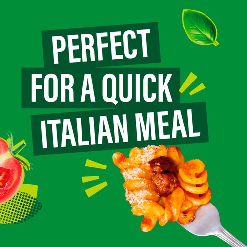 Dolmio Classics Meatballs Fusilli Microwave Pasta Meal