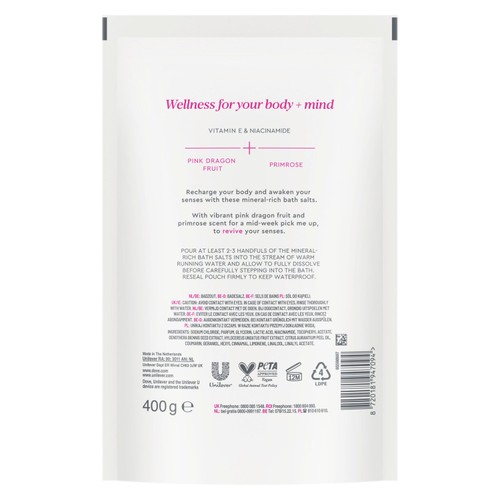 Dove Body & Mind Dragonfruit & Primrose Bath Salts