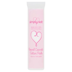 Simply Soft Round Cosmetic Cotton Pads