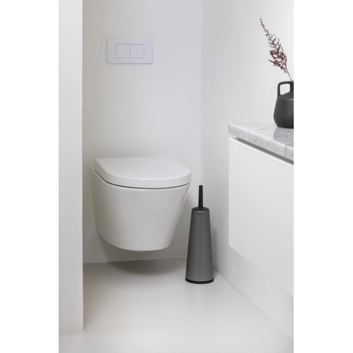 Brabantia ReNew Toilet Brush & Holder, Platinum