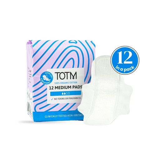 TOTM Organic Cotton Pad Medium Flow