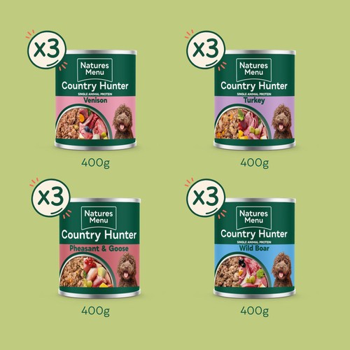 Natures Menu Country Hunter Game Meat Selection Can Multipack