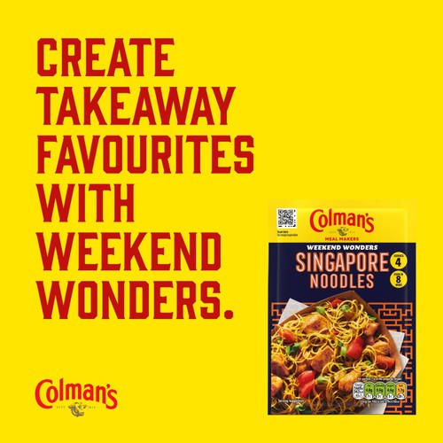 Colman's Weekend Wonders Meal Maker Recipe Mix Singapore Noodles