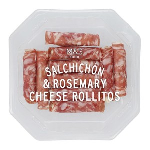 Salchichon & Rosemary cheese rollitos