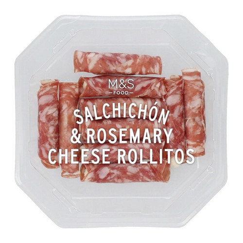 M&S Salchichon & Rosemary cheese rollitos
