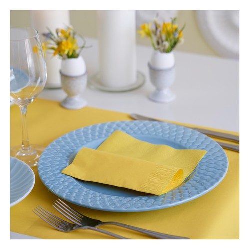 Yellow 2 Ply 33cm Paper Party Napkins