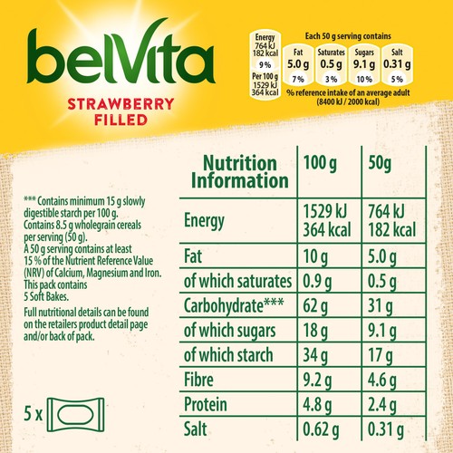 Belvita Strawberry Soft Bakes Breakfast Biscuits