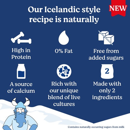 Danone Skyr High Protein 0% Fat Natural Yoghurt Big Pot