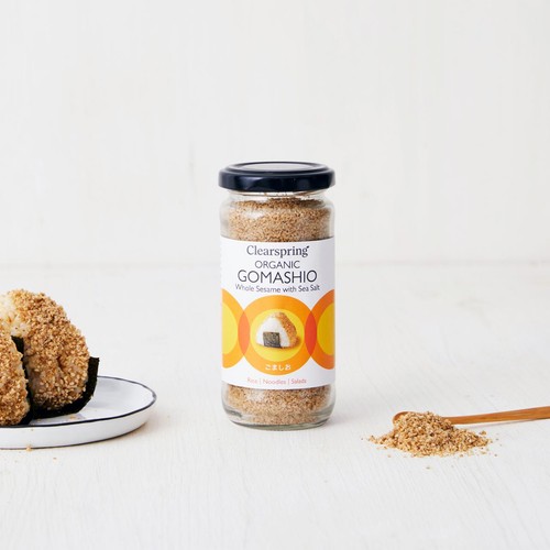 Clearspring Organic Gomashio Whole Sesame with Sea Salt