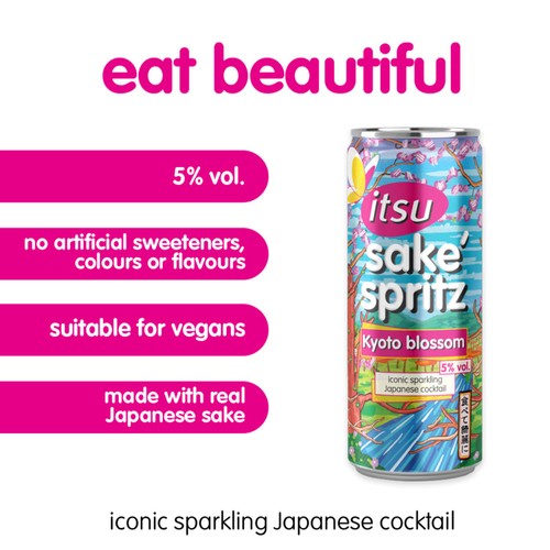 itsu Kyoto Blossom Sake Spritz